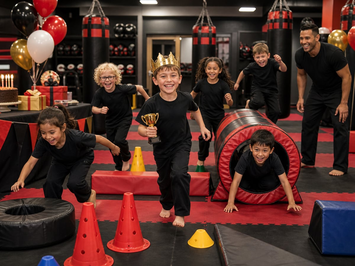 Ultimate Fun Party birthday party theme at Martial Arts Centres of Excellence
