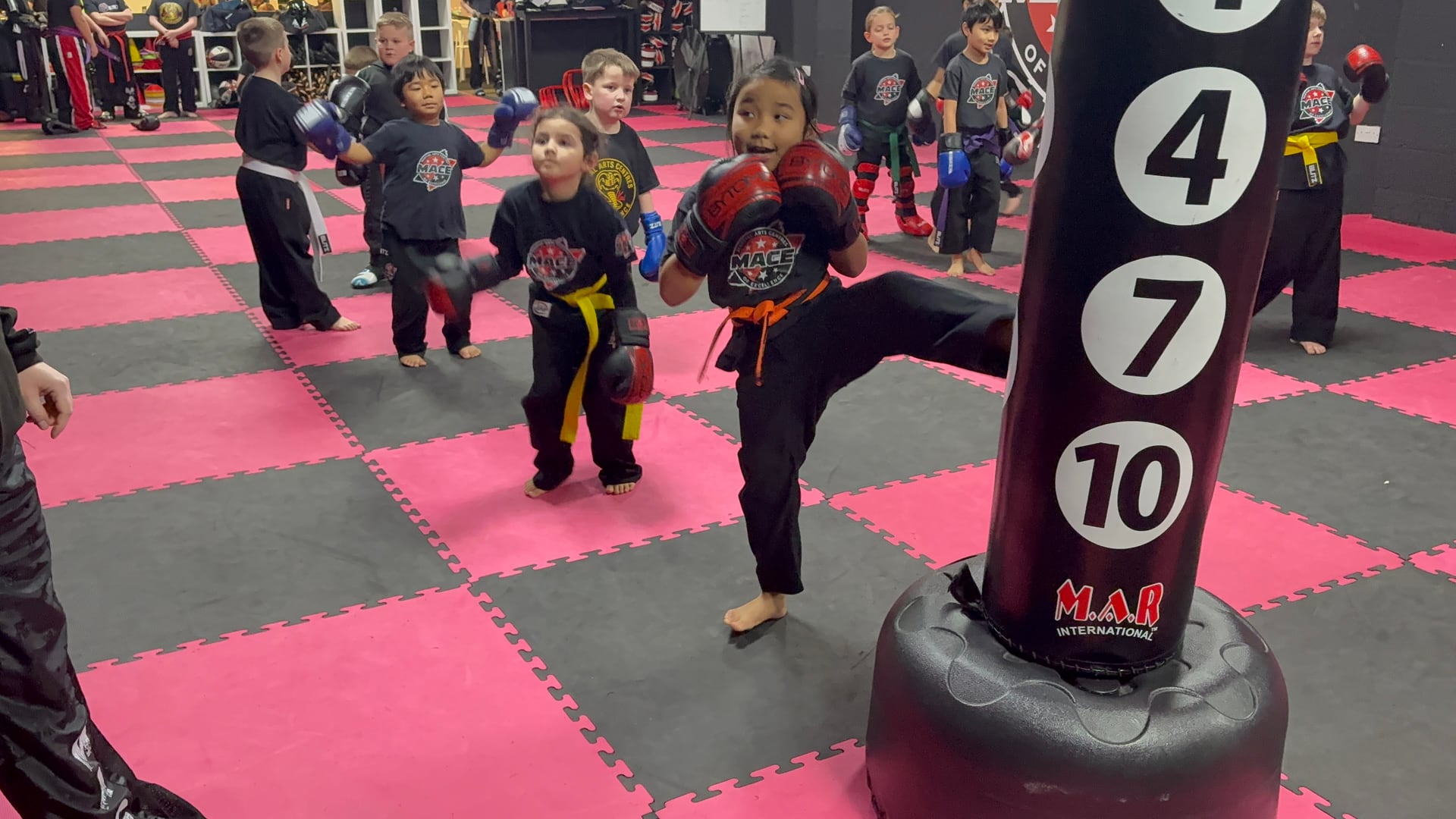 Dragons training at Martial Arts Centres of Excellence